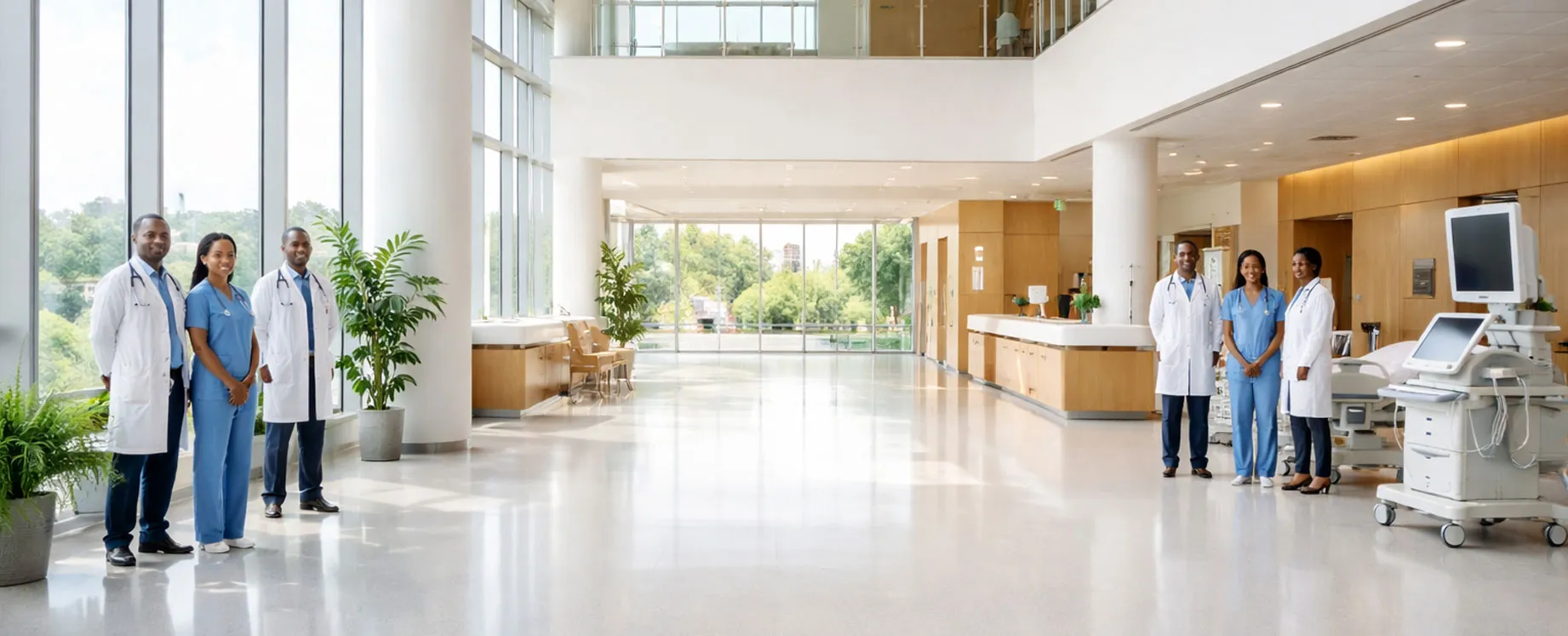 Professional medical team staff photo for hospital website template