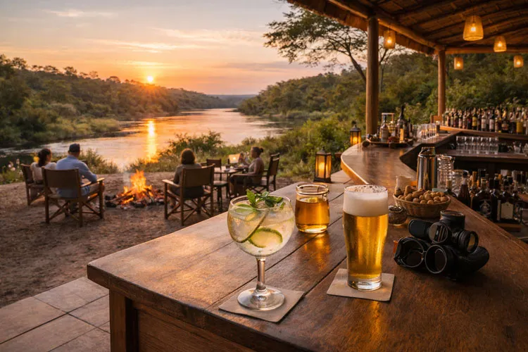 Bar and Lounge Layout - Sunset Drinks