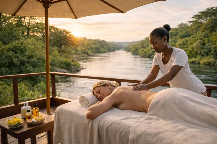 Spa and Wellness Service Page Mockup