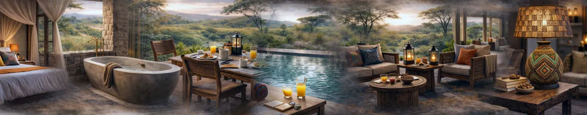 Accommodation Page Header Design - Safari Theme Mockup