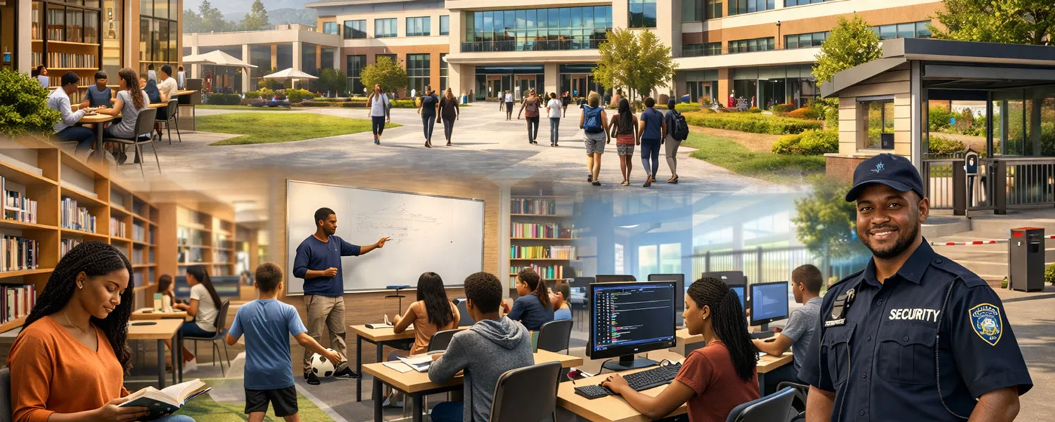 School Website Hero Header Design - Victoria Model